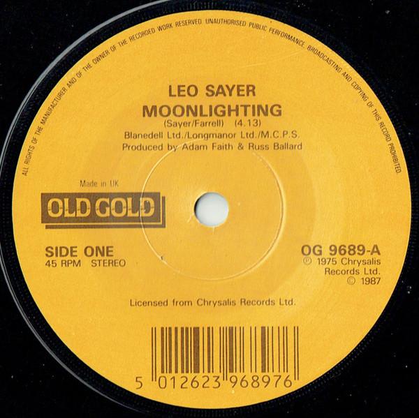 

7-дюймовая пластинка LEO SAYER Moonlighting Long Tall Glasses OG9689 Old Gold 1987 UK Pop Б/у