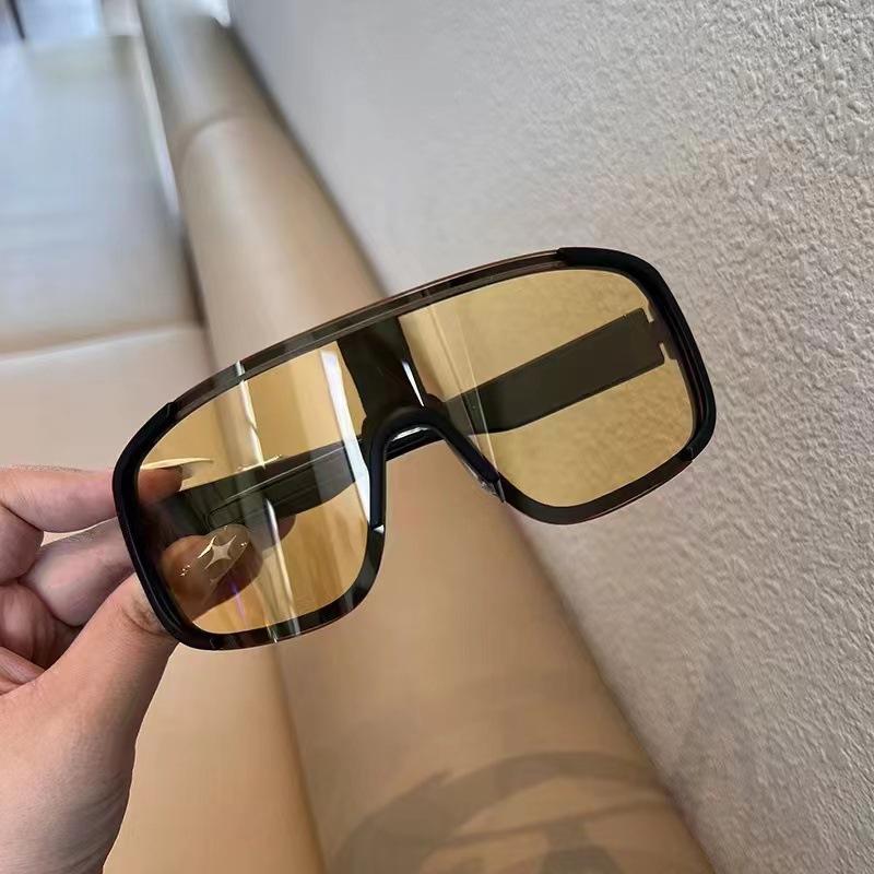 Lunettes de soleil argentées pour sports de plein air, cyclisme, alpinisme, équitation de nuit, protection des yeux monobloc, coupe-vent, pour hommes et femmes