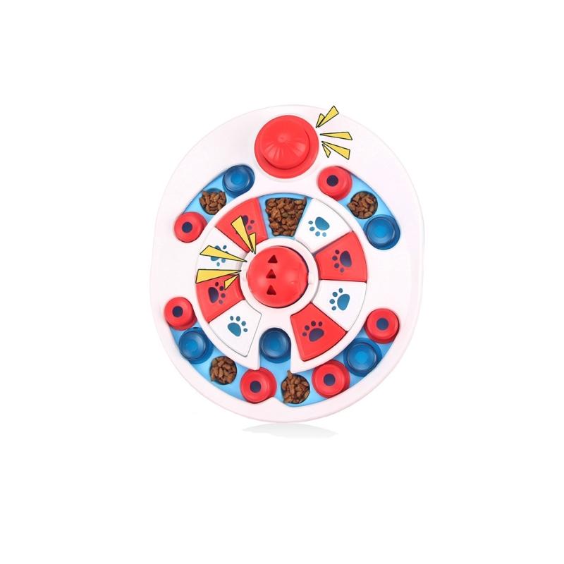 Durability Slow Feeders Bowl Regulable Dog Slow Feeders Comfortable Cats Bowl for Slow Eating красный/синий