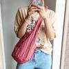 Bohemian Canvas Shoulder Crossbody Bag Womens Large Capacity Versatile Ethnic Shopper Tote Bag