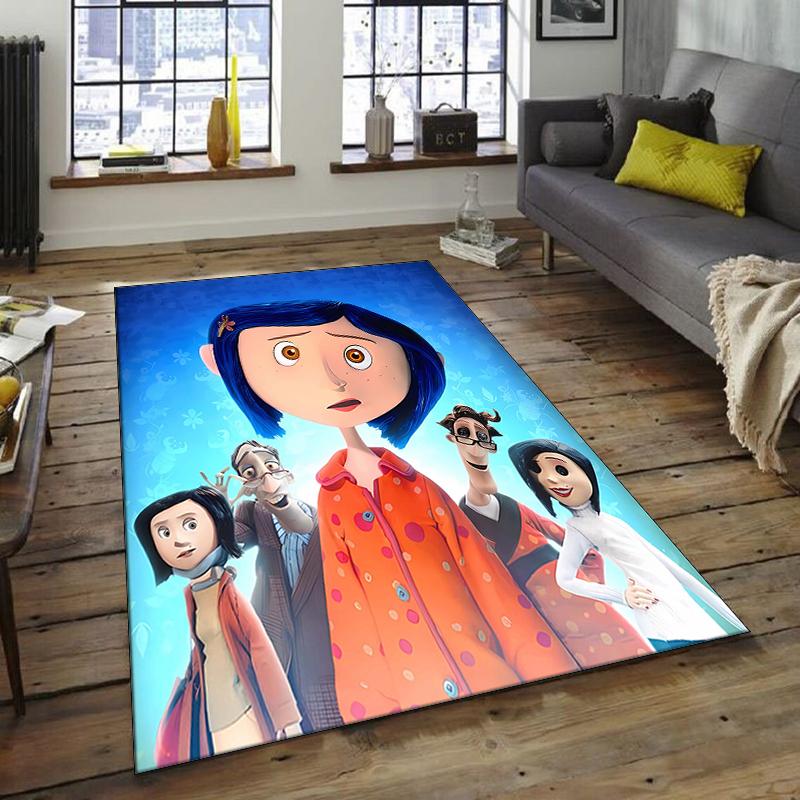 1pc C-Coraline (3) Design Area Rug - Non-Slip, Soft & Cozy Floor Mat for Living Room, Bedroom, Office - Indoor/Outdoor Decorative Carpet