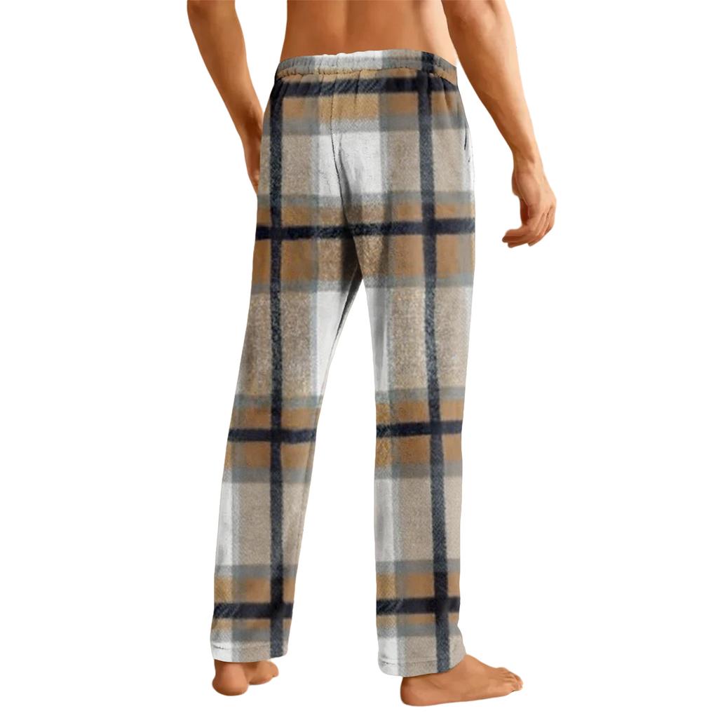Men's Home Soft Pajama Pants Drawstring With Pockets Casual Sports Pants