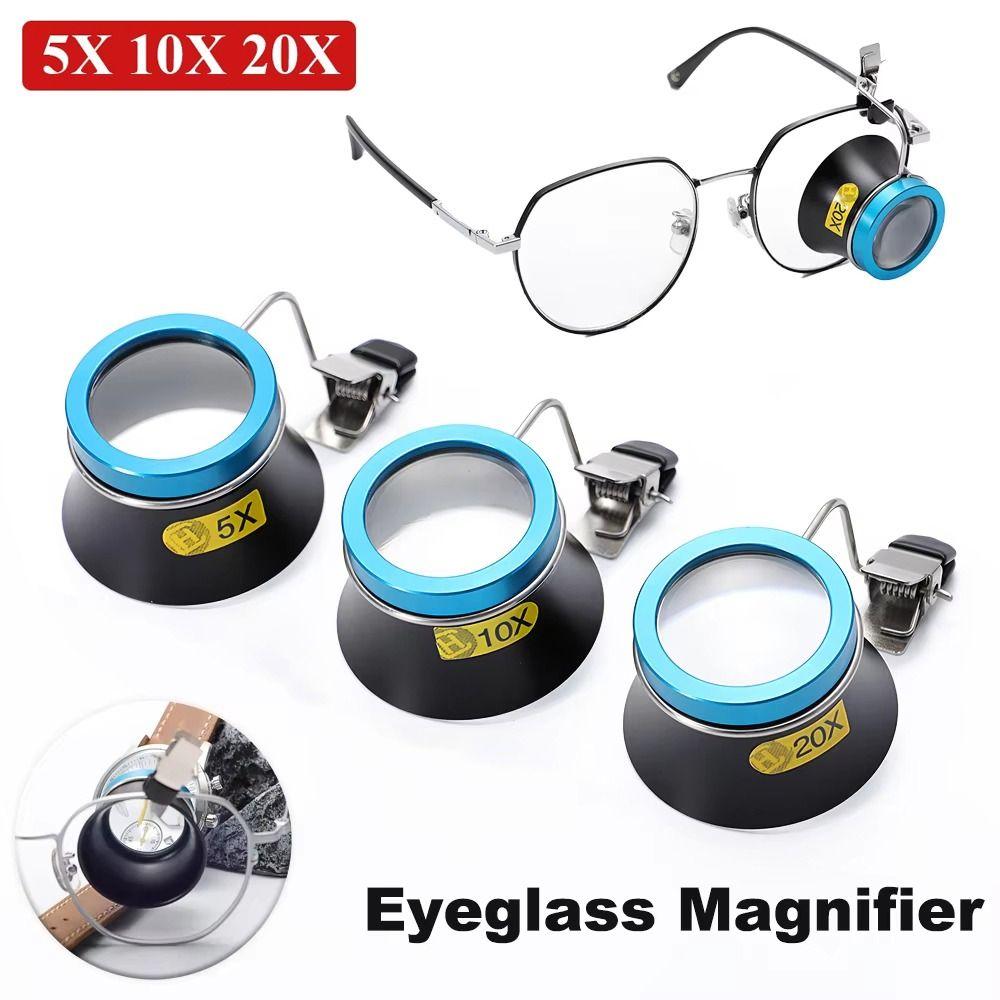 1Pcs 5X 10X 20X Loupe Magnifying Lens Eye Loupe Portable Eyepiece Process Operation