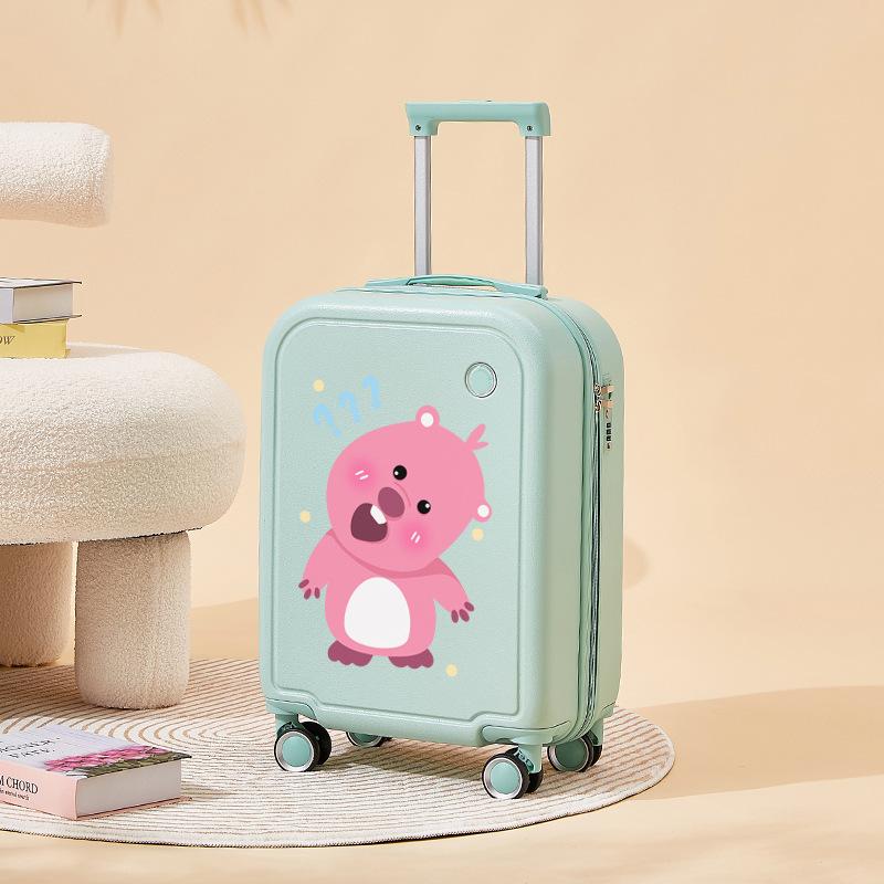 Husă de îmbarcare cu parolă pentru roată universală silențioasă pentru studenți 18 inchi și 20 inci Husă de călătorie distractivă pentru copii cu desene animate