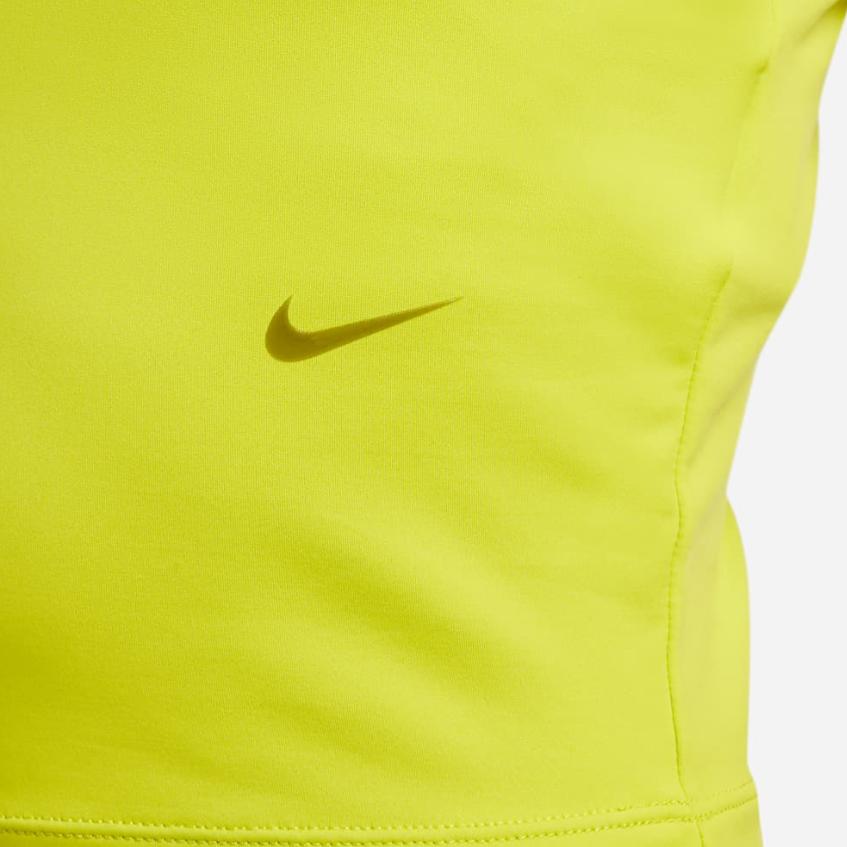 Nike Dri-FIT Solid Logo Round Neck Sleeveless Tank Top Women Tops Cactus-Green DX6488-308