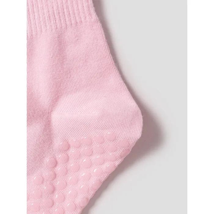 [8 Seconds] Ribbed Non-Slip Socks Light Pink (3561KTAMFY)