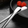 316 Stainless Steel Round Spoon with Deep Head Soup Ice Cream Spoon for Home Dishwasher Safe Rust-Proof Non-Slip Polished Camping Kitchenware