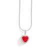 Women's Heart-Shaped Zircon Necklace Copper Collarbone Chain Light Luxury Niche Design Versatile Fashion Accessory