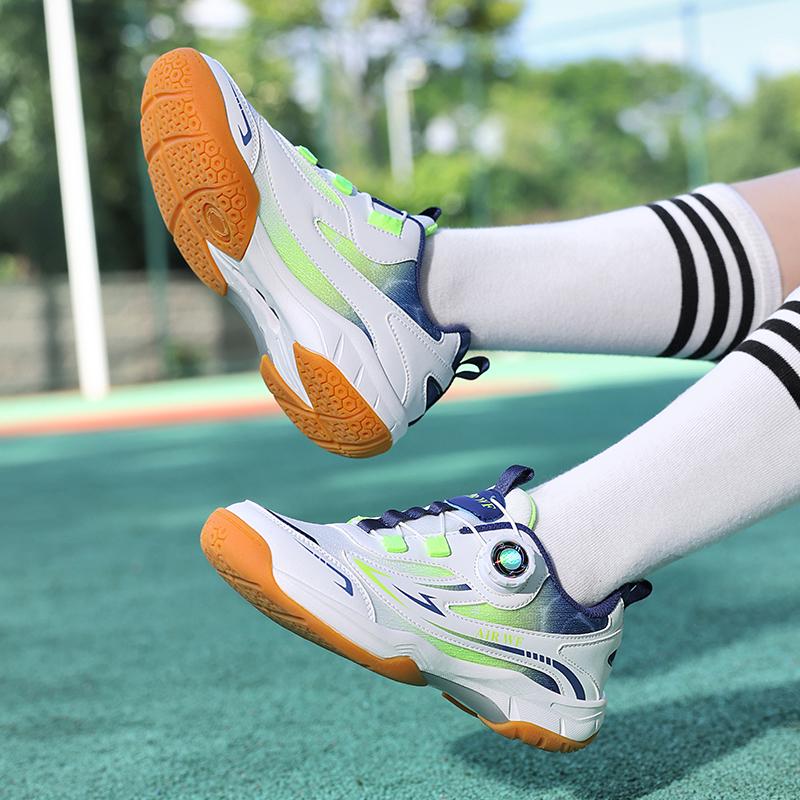 ennis professional rotating button men's and women's badminton shoes, table tennis shoes, children's outdoor sports shoes