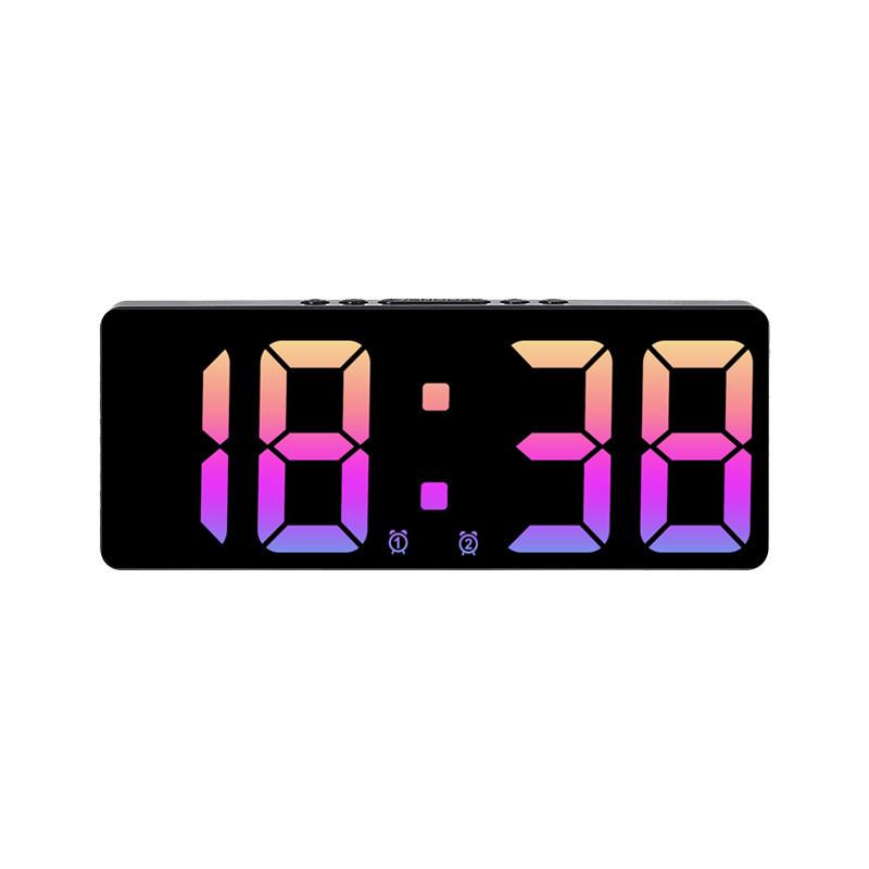 Modern Minimalist Digital Led Alarm Clock For Bedroom Decor With Temperature And Calendar Functions