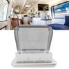 Roof Window 503x485mm Roof Window Skylight with 12V LED Light Pleated Blind Fly Screen for RV Yacht