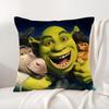 Funny Cartoon S-Shreks Pillow Case Natural Linen Organic Fabric Double-Sided Printing Breathable Perfect For Home Decor