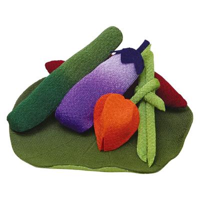 Kyoto Butsudan Hayashi Chirimen Offering (Small) Vegetable Set, Chirimen, Obon, Memorial Service, Decoration, Made In Japan, Obon, First Obon, New