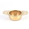 Stainless Steel Tea Strainer With Drip Bowl Traditional Hanging Infuser Filter