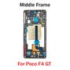 Middle Frame For Poco F4 GT LCD Front Frame Housing Bezel With Side Button Repair Parts