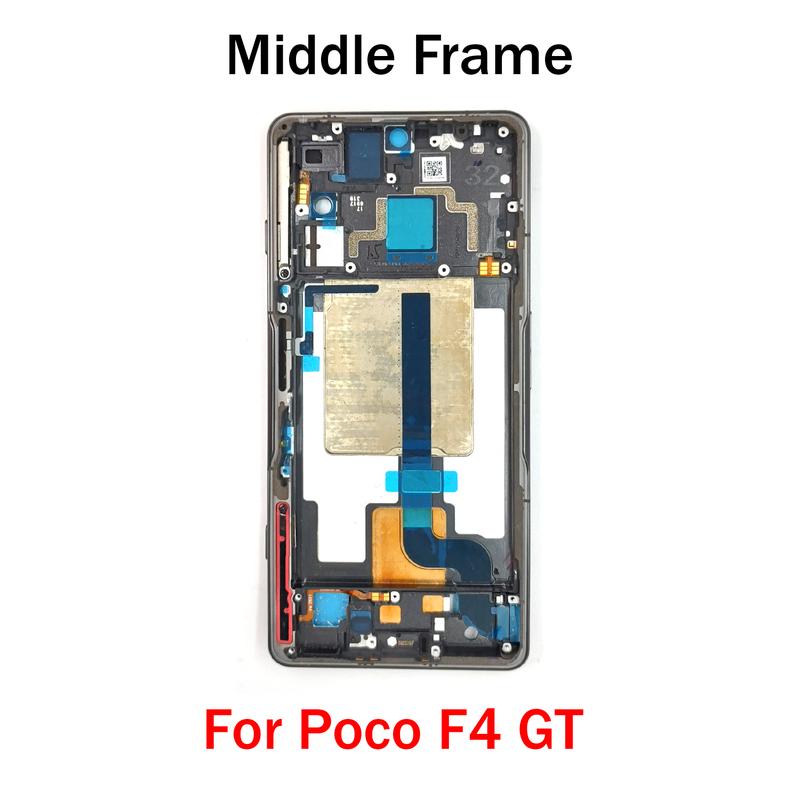 Middle Frame For Poco F4 GT LCD Front Frame Housing Bezel With Side Button Repair Parts
