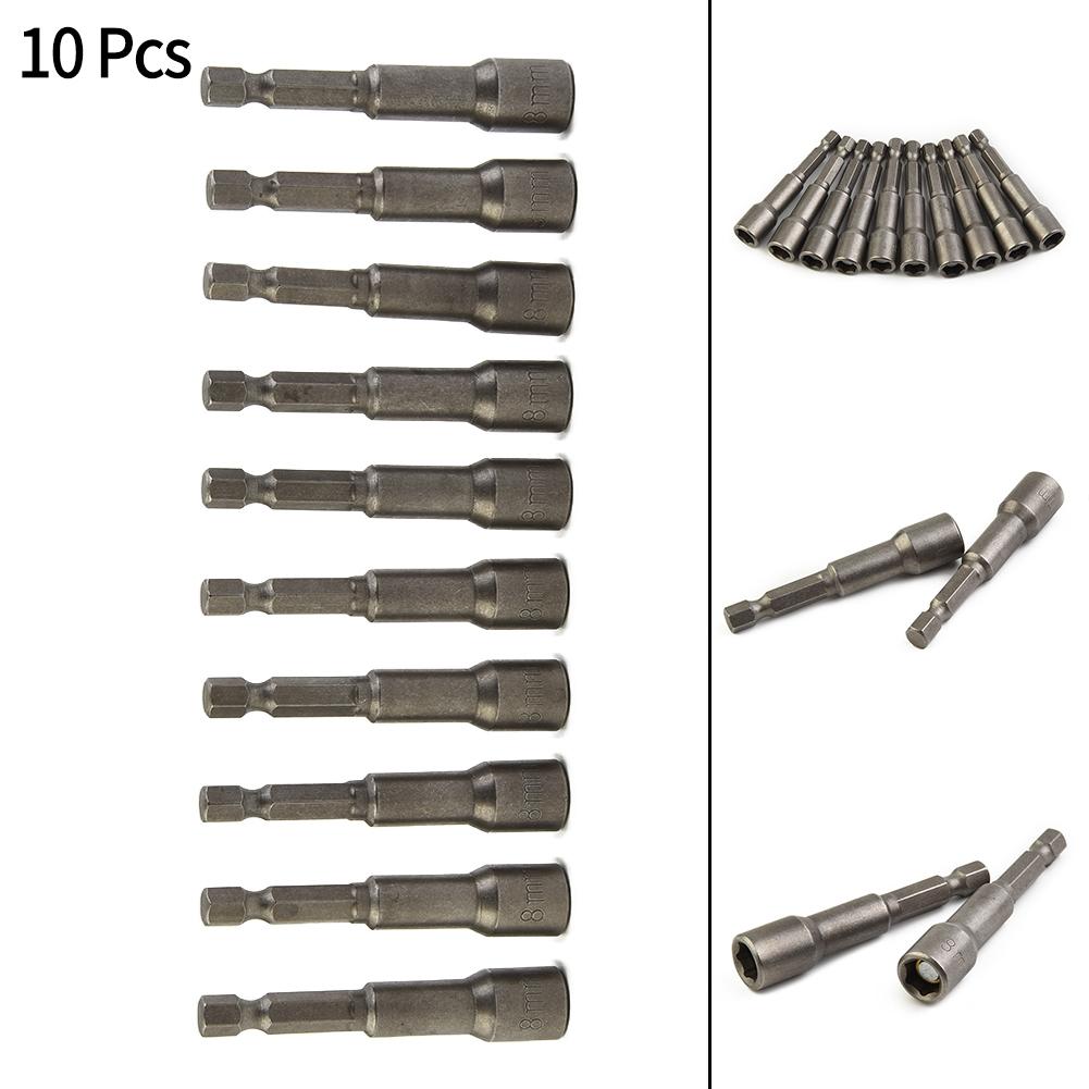 8MM Magnetic Tech Screw Driver Tek Bit,Drill Nut Setter Roofing Cladding STOCK~
