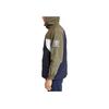 Timberland Logo Print Hooded Straight Cut Spliced Jacket Men Jacket Blue Green A22V6AA5
