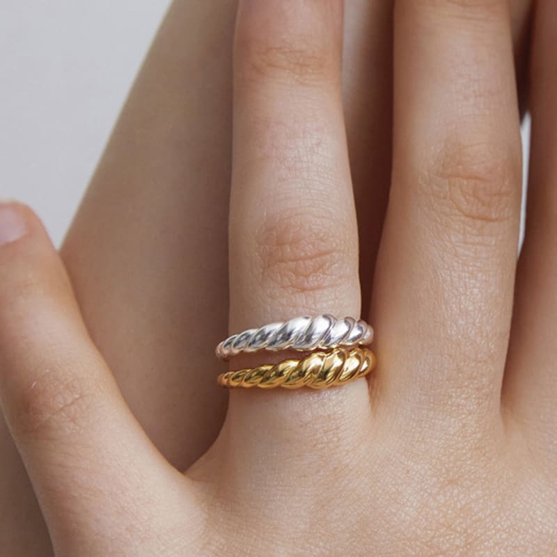 TATIANA (Silver 925) Croissant Ring CR1840