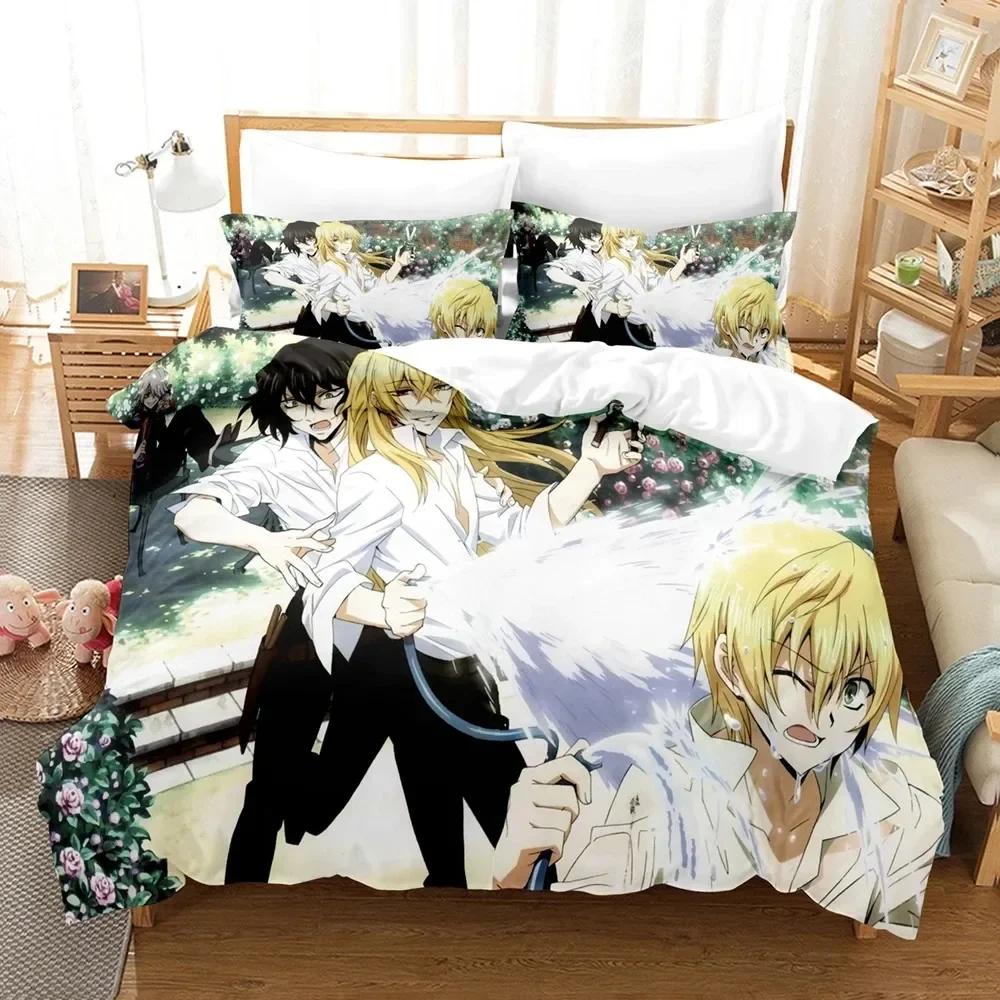 3D Print Anime Pandora Hearts Printed Bed Set Duvet Cover Pillowcase Bedding Set Linen Sheet Quilt Cover Full Queen King Size