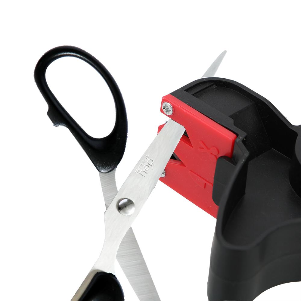 2 In 1 Knife Sharpener Convenient Handheld Scissor Blade Sharpening Grindstone Kitchen Tools