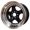 15-inch 15x7 15x8 4x100 4x114.3 Custom Aluminum Alloy Car Rims & Wheels with Seven-Spoke Fork Hub
