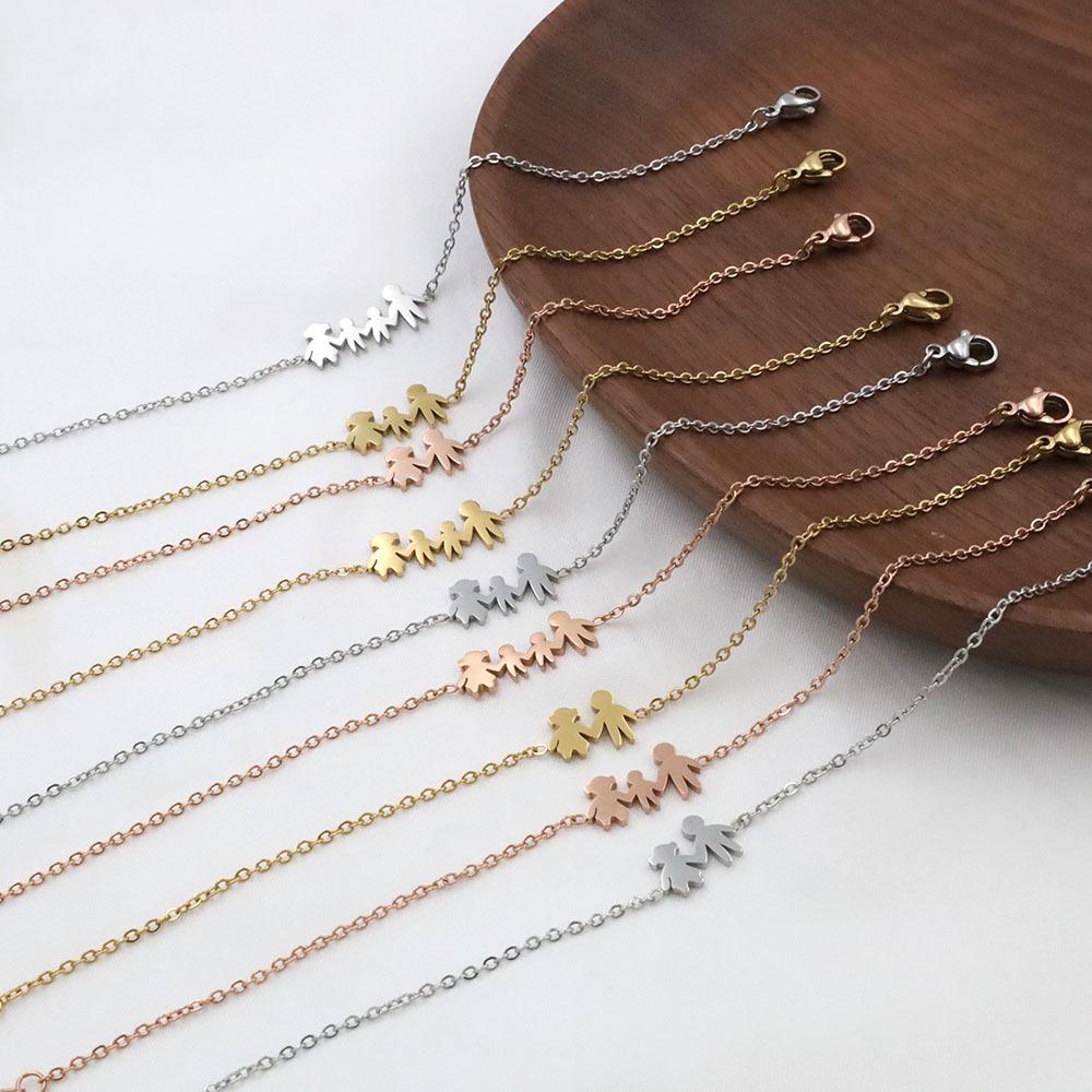 Stylish And Simple Trinkets For Girls Do Not Fade, And A Family Of Four Titanium Steel Bracelets For Women