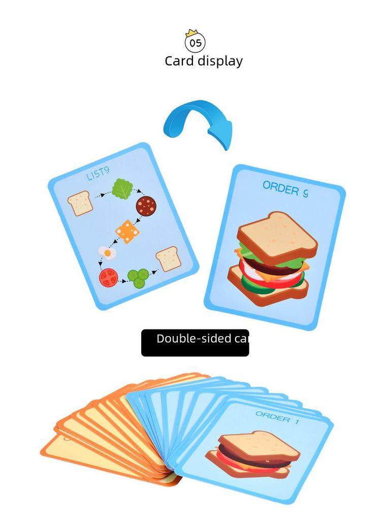 Mini Spiel-Hamburger-Set - Simuliertes Essen für Kinder-Puppenhaus und Kindergarten-Spaß