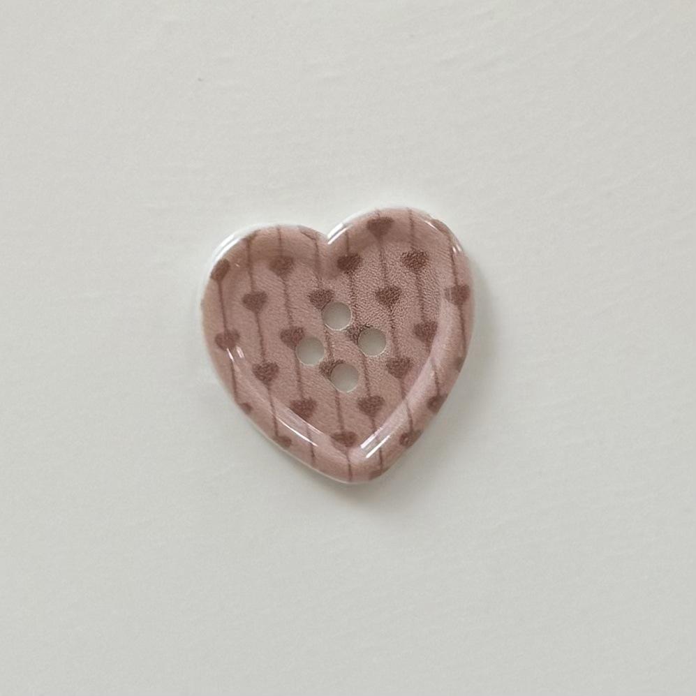 

10 шт. японская милая клетчатая пуговица в форме сердца для девочек шерстяное пальто кардиган своими руками швейные украшения женская одежда швейные аксессуары 24mm