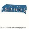 2D flat table cover, party table cover, retro ocean style tablecloth - yzb