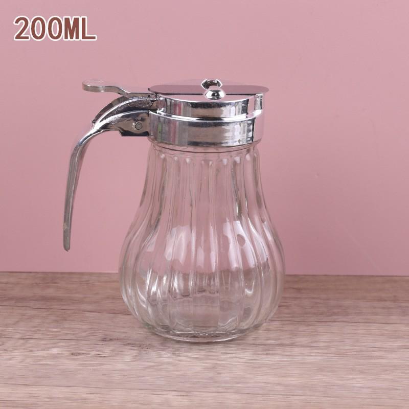 Transparent Glass Seasoning Jar with Open-Hole Lid for Kitchen Condiments