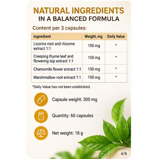 Yvonika ShelfiClin – Natural Support for Lung and Respiratory Health, 60 Capsules