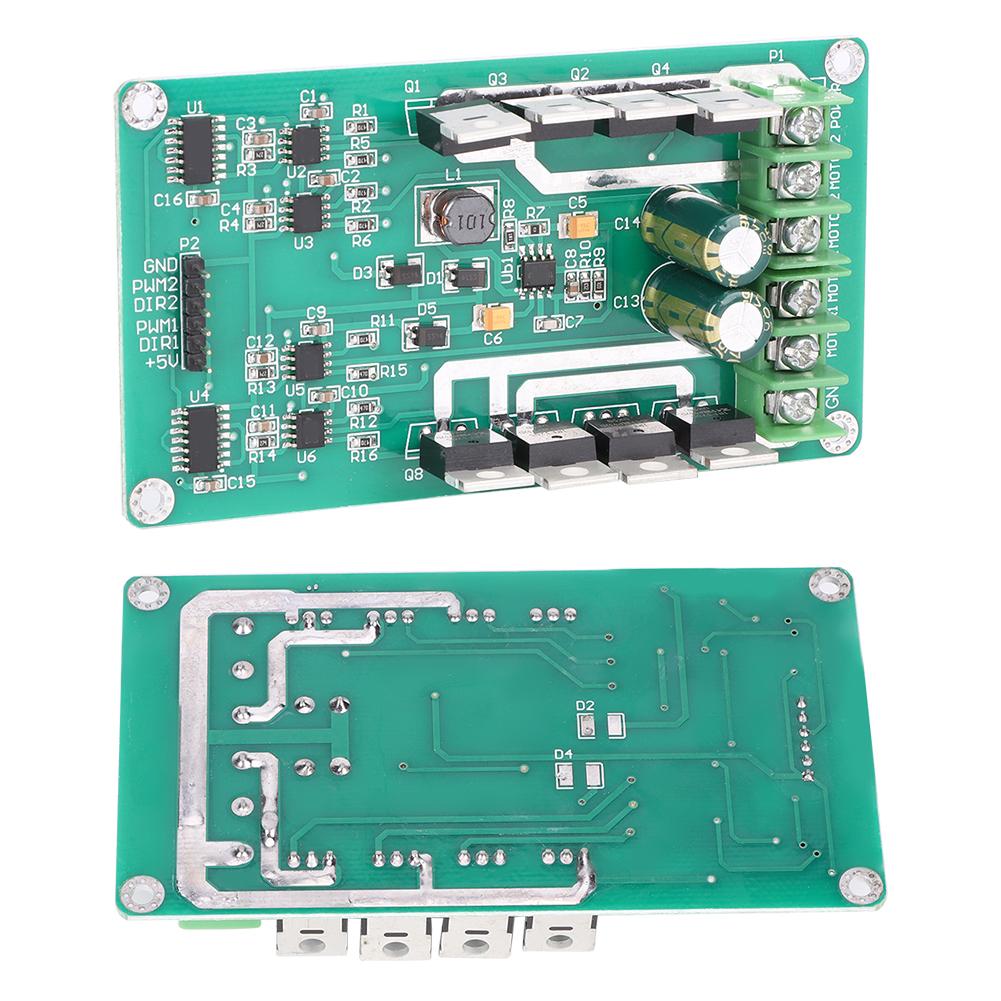 Industrial 15A Dual Channel DC Motor Drive Module With Brake Function Electronic Component