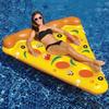 Pizza Floating Inflatable Toys Summer Pool Beach Pontoon Inflatable Swimming Floating Lounge Chair with Cup Holder Water Toys
