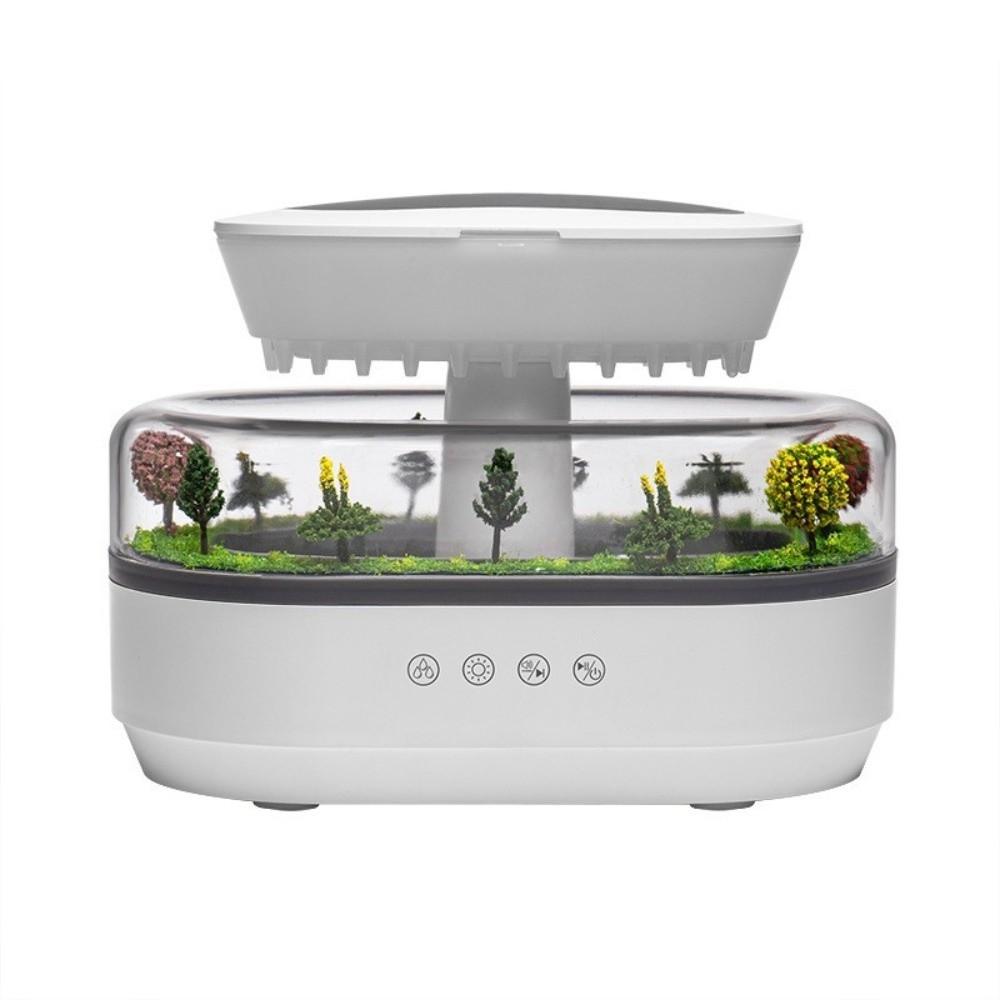 White Raindrop Air Humidifier Colorful Light Ultrasonic Fragrance Diffuser Aroma Humidifier  Home