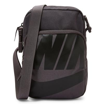Sac bandoulière en polyester, Sac bandoulière unisexe noir gris décontracté BA6344-082