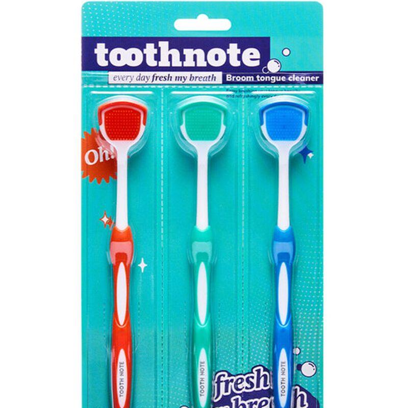 Tongue Cleaner 3-piece set (orange, blue, mint)