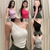 Tube Top Pure Desire Wind Sleeveless Short Spring and Summer Korean Spice Girl Knitted Sling Vest Women's Outer Wear Knot Shoulder