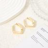 Elegant Irregular Gold Alloy Earrings – Light Luxury for Autumn/Winter Fashion