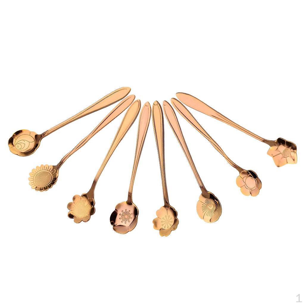 8 Pieces Teaspoon Accessories Stainless Steel Material Compliments