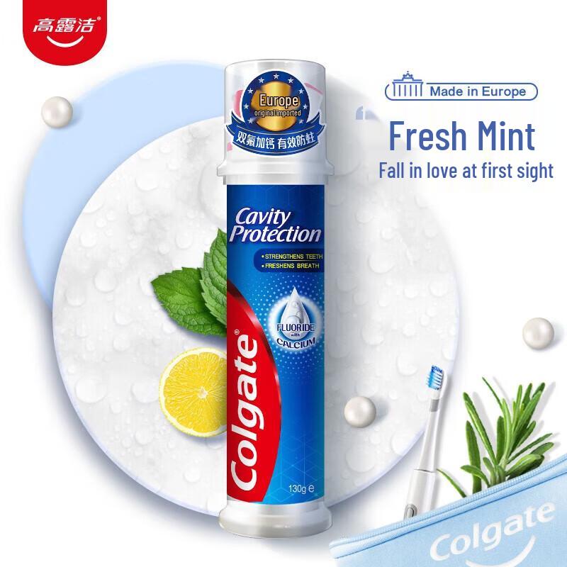 Colgate Oral Care Bundle: Vitality Mint Mouthwash & Anti-Cavity Toothpaste