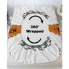 Halloween Pumpkin Pattern Mattress Three-Piece Digital Printing Mattress Bedding Set Adult Children