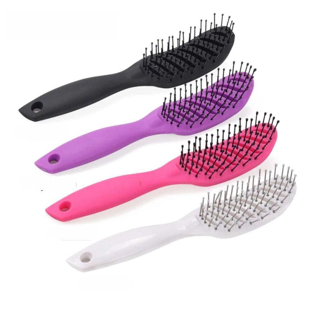 

Міцні масажні гребінці з видаленням, професійна щітка для розплутування волосся Salon Curved Vent Comb білий