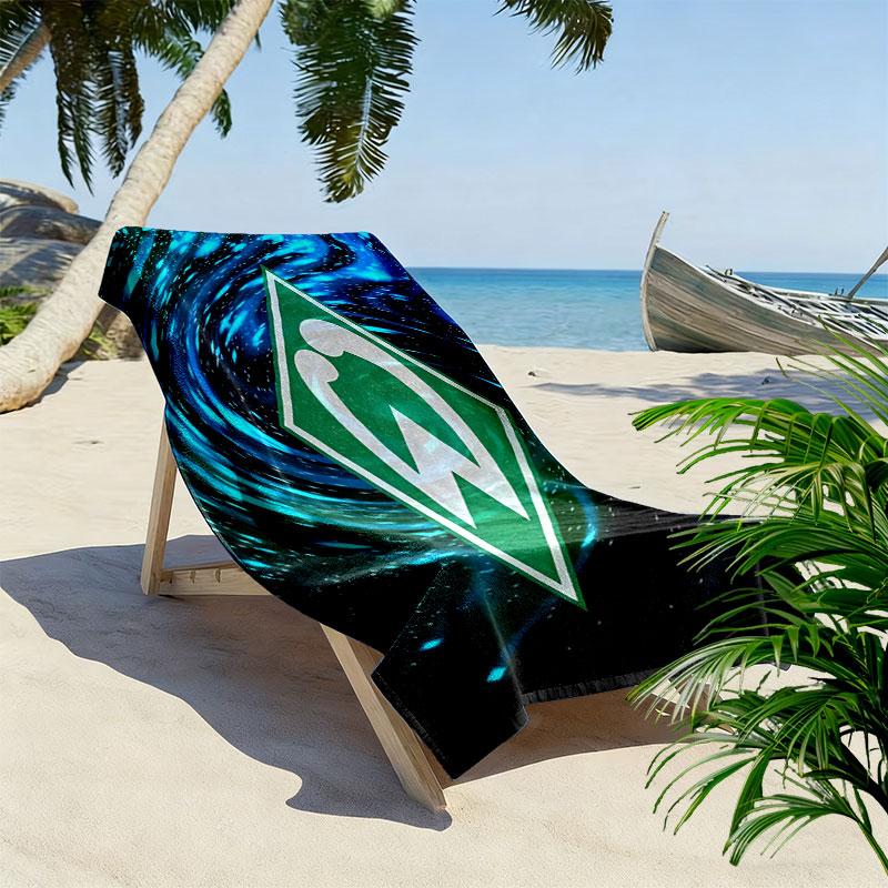 SV Werder Bremen2 Print Strandtuch, Großes Weiches Schnelltrocknendes Handtuch für Strand Camping Schwimmen