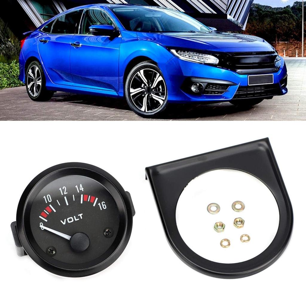 12V Analog Voltmeter - Universal 12V Voltmeter, 52mm/2-inch Voltage Gauge, 8-16V, BX100007, for Car Modifications