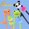 Children Chopsticks for Beginners Baby Auxiliary Eating Chopsticks Learning Cartoon Animal Tableware Training Kids Enlightenment