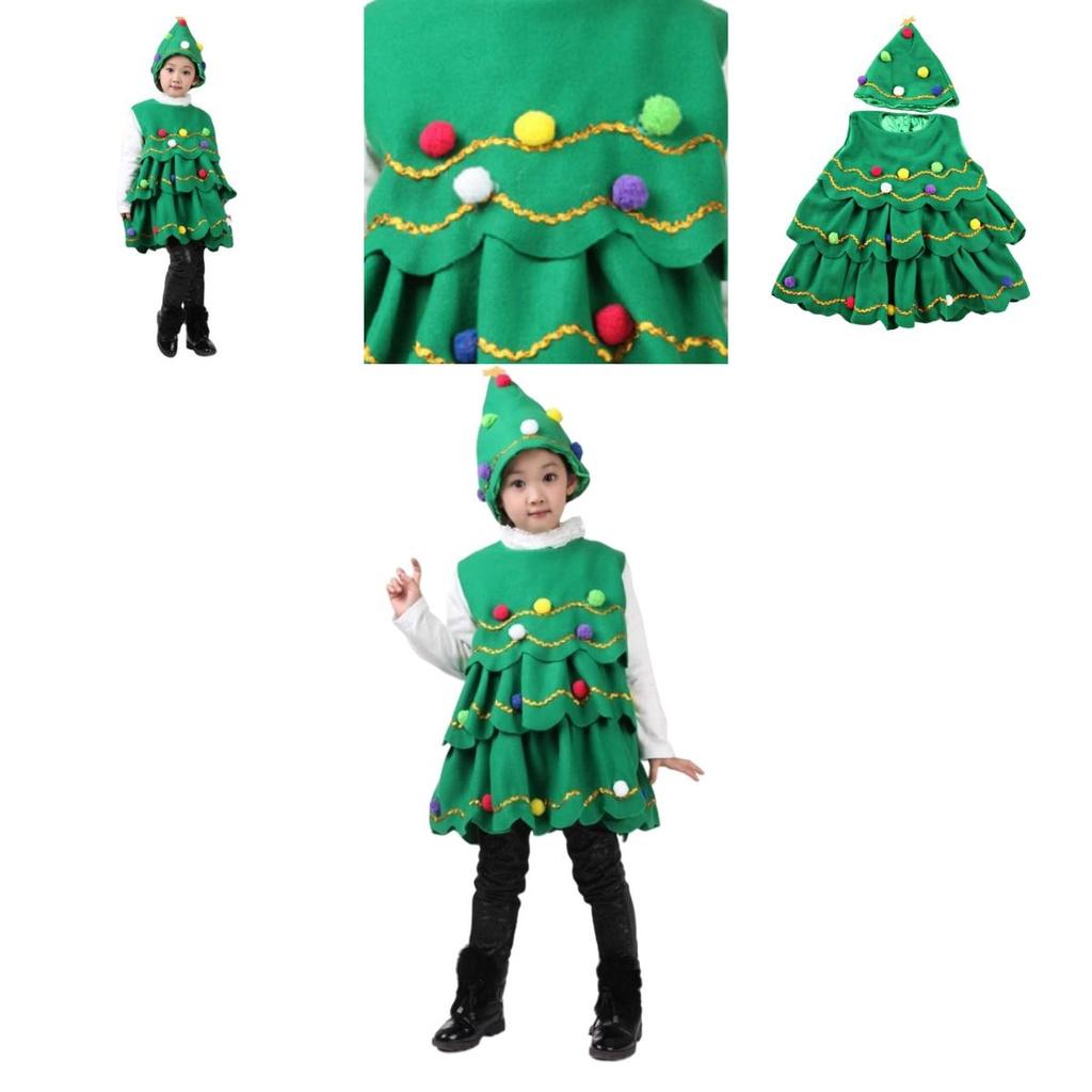 Christmas Tree Costume For Kids And Adults Authentic Striped Outfit For Cosplay