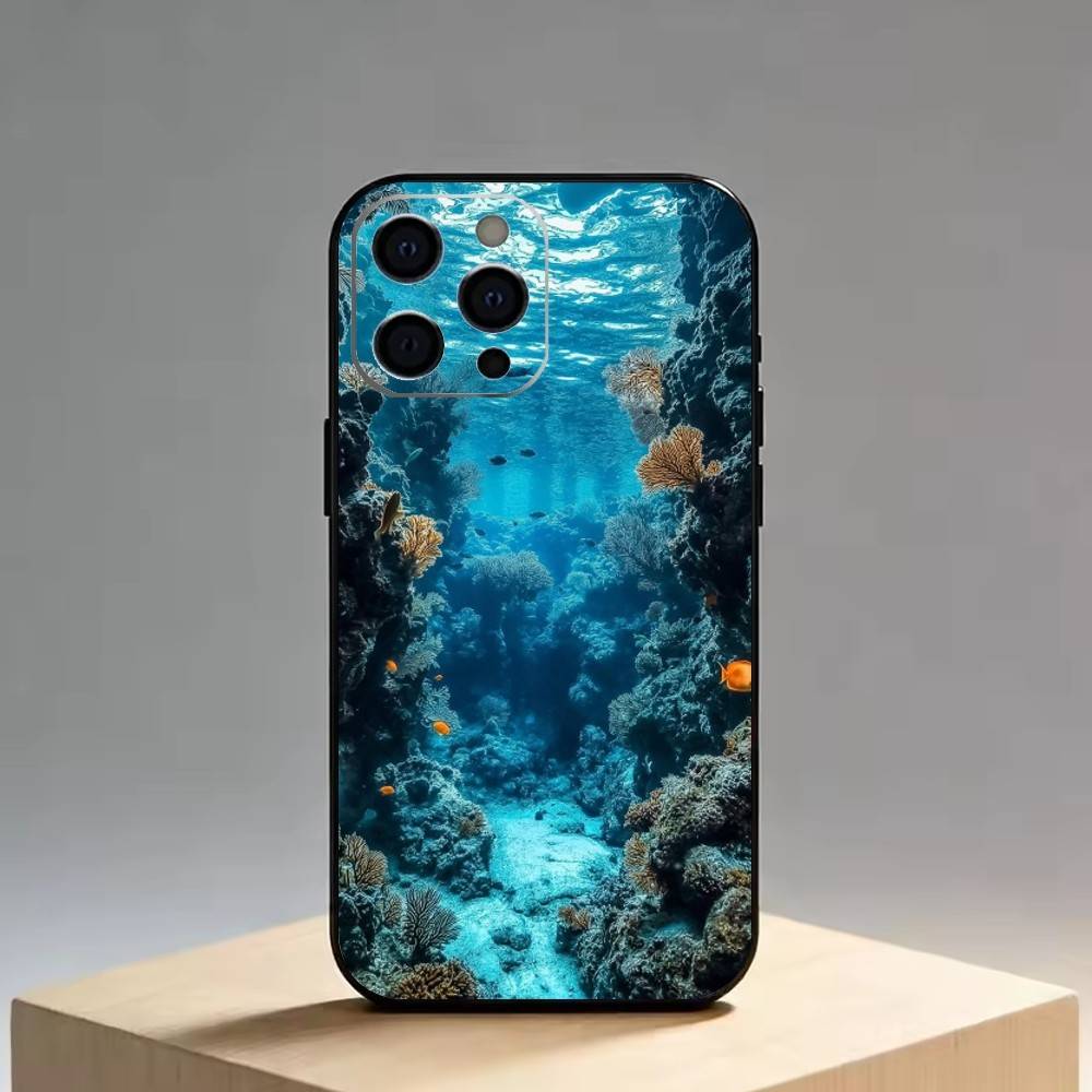 The Underwater World Texture   Phone Case Silicone Soft For IPhone 17 16 15 14 13 12 11 X XR Plus Pro Max Plus