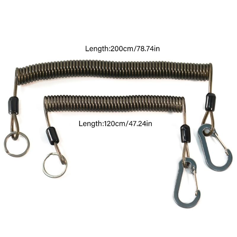 Anti-Verlust-Dehnkordel für Angelgeräte Mehrzweckwerkzeuge Angelsicherheitsleine