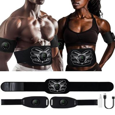 Aparat Wireless Fitness pentru Sală Acasă Stimulator Electric EMS pentru Mușchii Abdominali Tonifiere Corporală Centură de Masaj Antrenor pentru Mușchii Abdominali Acasă Birou